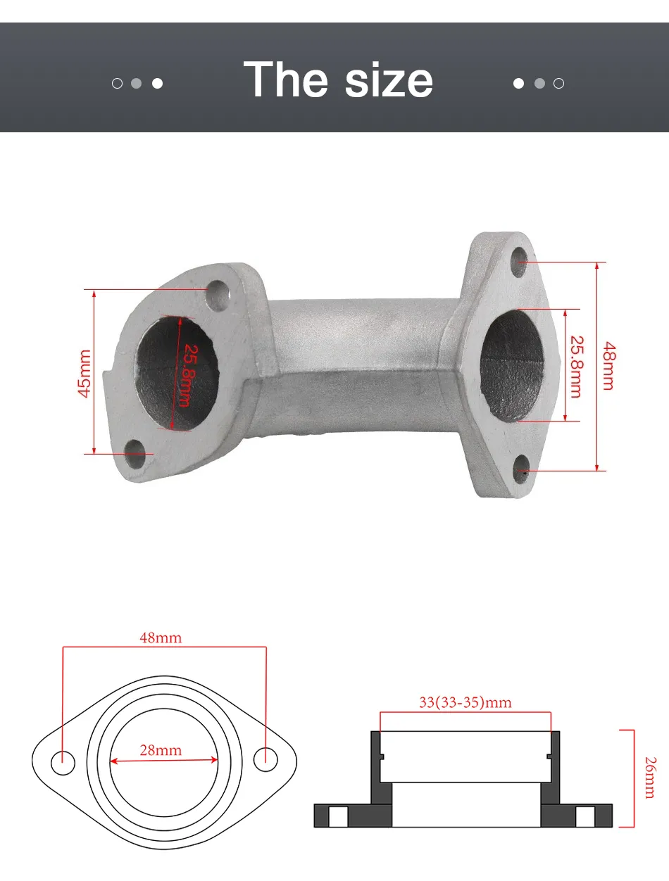 DHgate.com:ZSDTRP Rubber Carburetor Manifold Intake Inlet