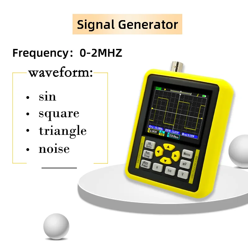 Produktbild von DSO3D12 Oszilloskop 3-in-1 – 120 MHz, 250 MSa/s, 3,2″ IPS, 2 Kanäle, Multimeter & Signalgenerator – Für Profis & Hobby
