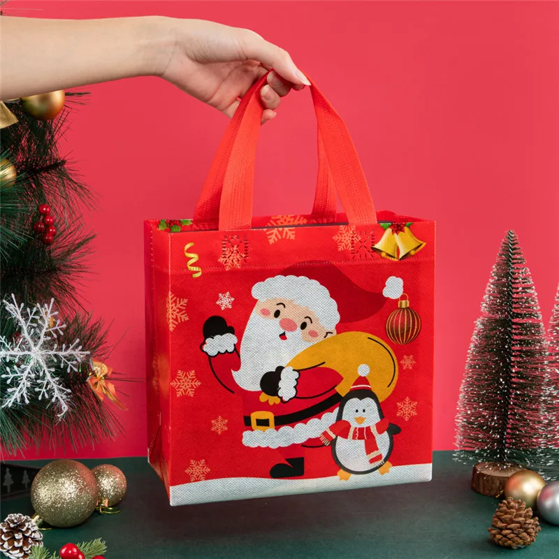 LBSISI Life Christmas Gift Bag Waterproof Non Woven Fabric For