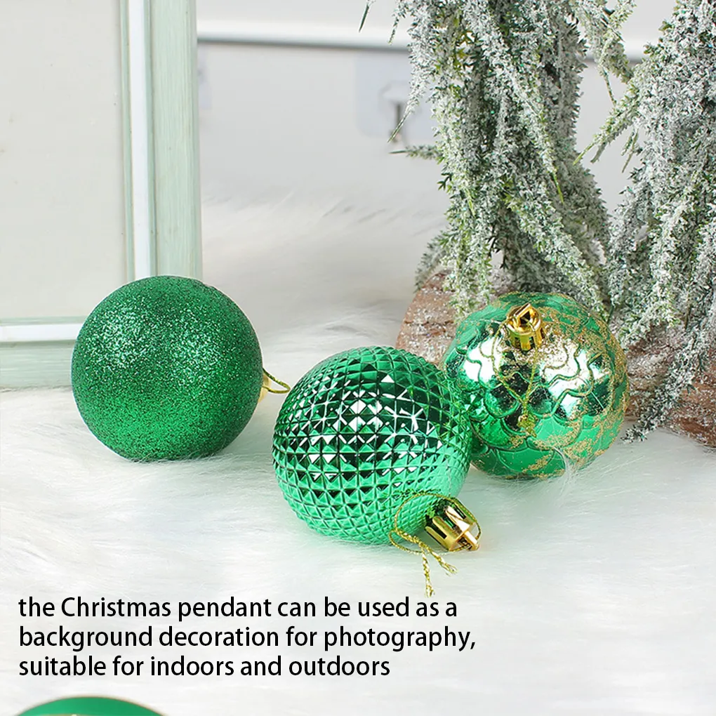 12Pcs Pink Christmas Ball Ornaments - 2.36 Inch Shatterproof Hanging Decorations Bulk Set