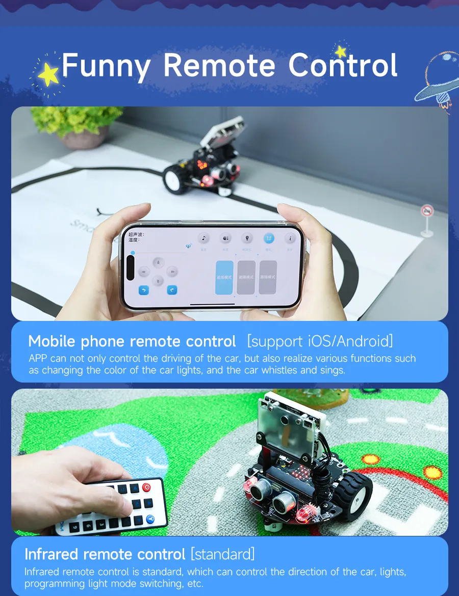 Microbit Smart Robot Car: AI Visual Robot Con Módulo K210 Para ...