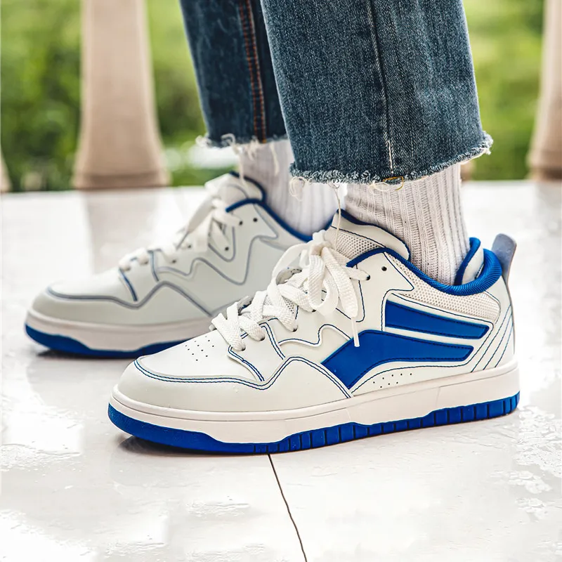 Skateboard Shoes For Men Casual Mixed Color Flats Male Tennis