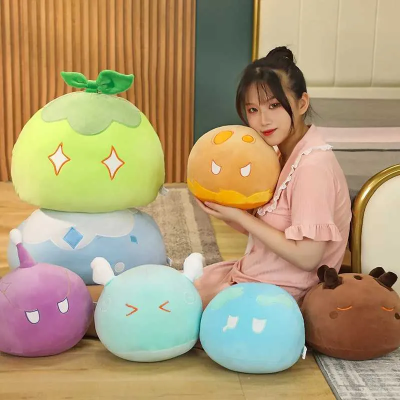 30-50CM Genshin Impact Pluche Pop Opgevuld Speelgoed Slijm Plushies
