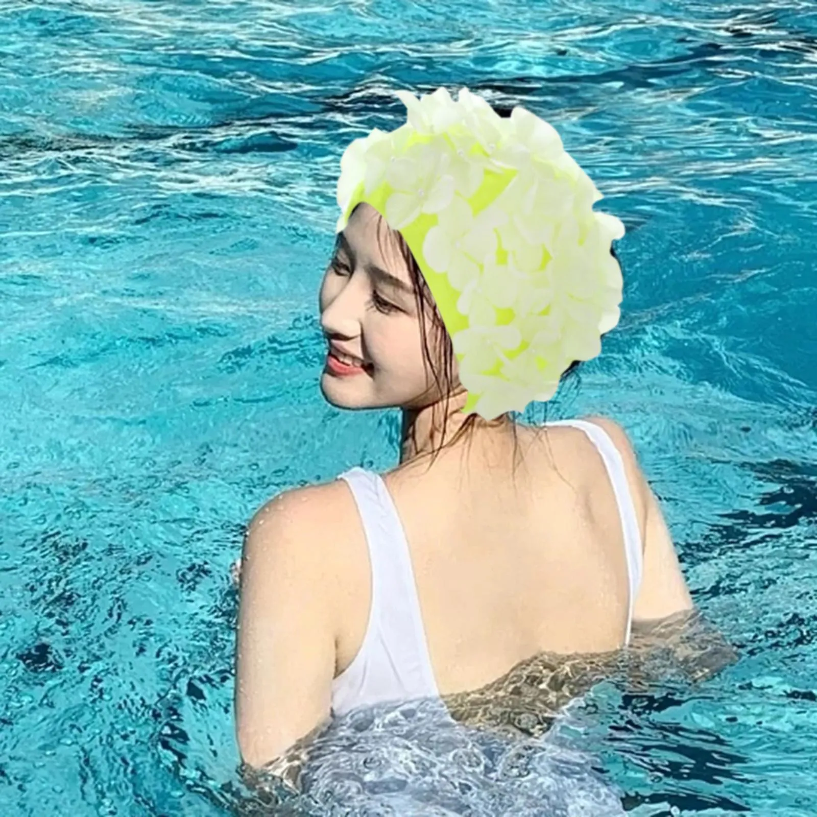 Ladies bathing caps top