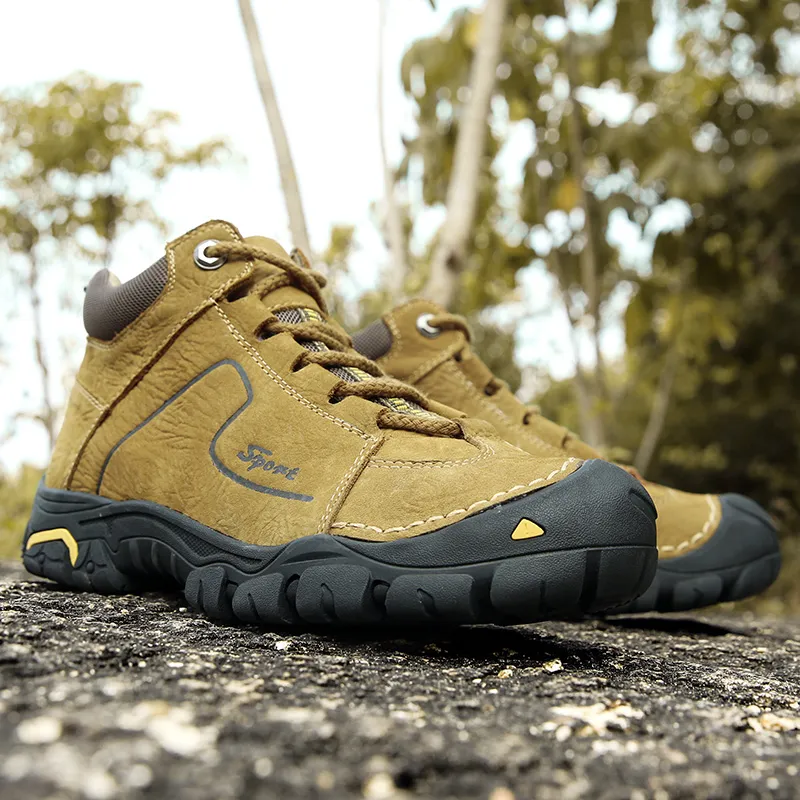 Handmade Genuine Leather Hiking Boots For Men Non Slip Warm Winter Snow Hiking Shoes For Men In Plus Sizes 38 46 From Dh5489053 63.02 DHgate.Com