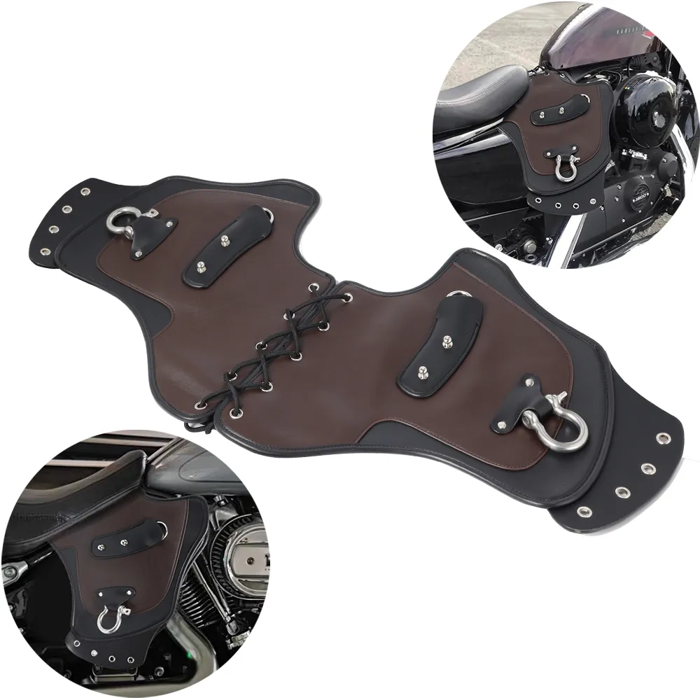 Motorcycle Universal PU Leather Heat Saddle Shield Deflectors