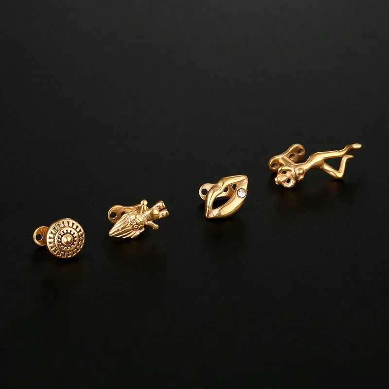 Surface Body Piercing Anchor Top Surgical Steel Dermal Jewelry