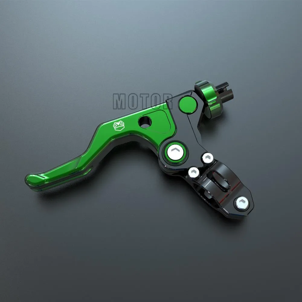 thumbnail image 2 of Universal Shorty Motorcycle Clutch Lever - 1-Finger Pull, CNC Billet Aluminum, Black 2 of 5