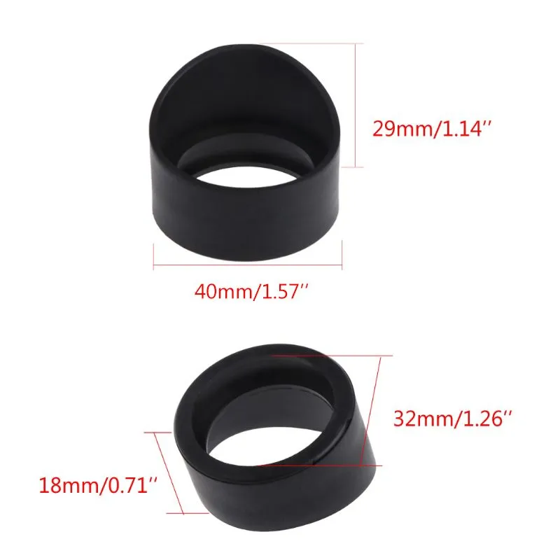 Eyeshade For Scope Rubber Eye Cups Eyecups 45.5mm 2 PCS Eye Guards Stero Microscope Telescope Eyepiece Eye Piece-in Telescope Covers - Foto 8