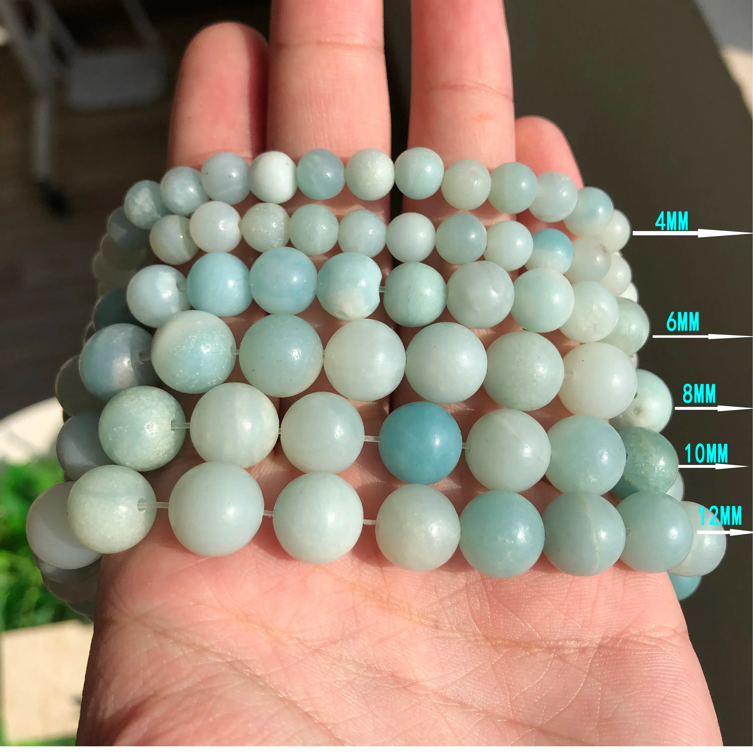 Natural Green Jade Gemstone Beads Strand, 8-12mm Faceted Round – For Jewelry Making
