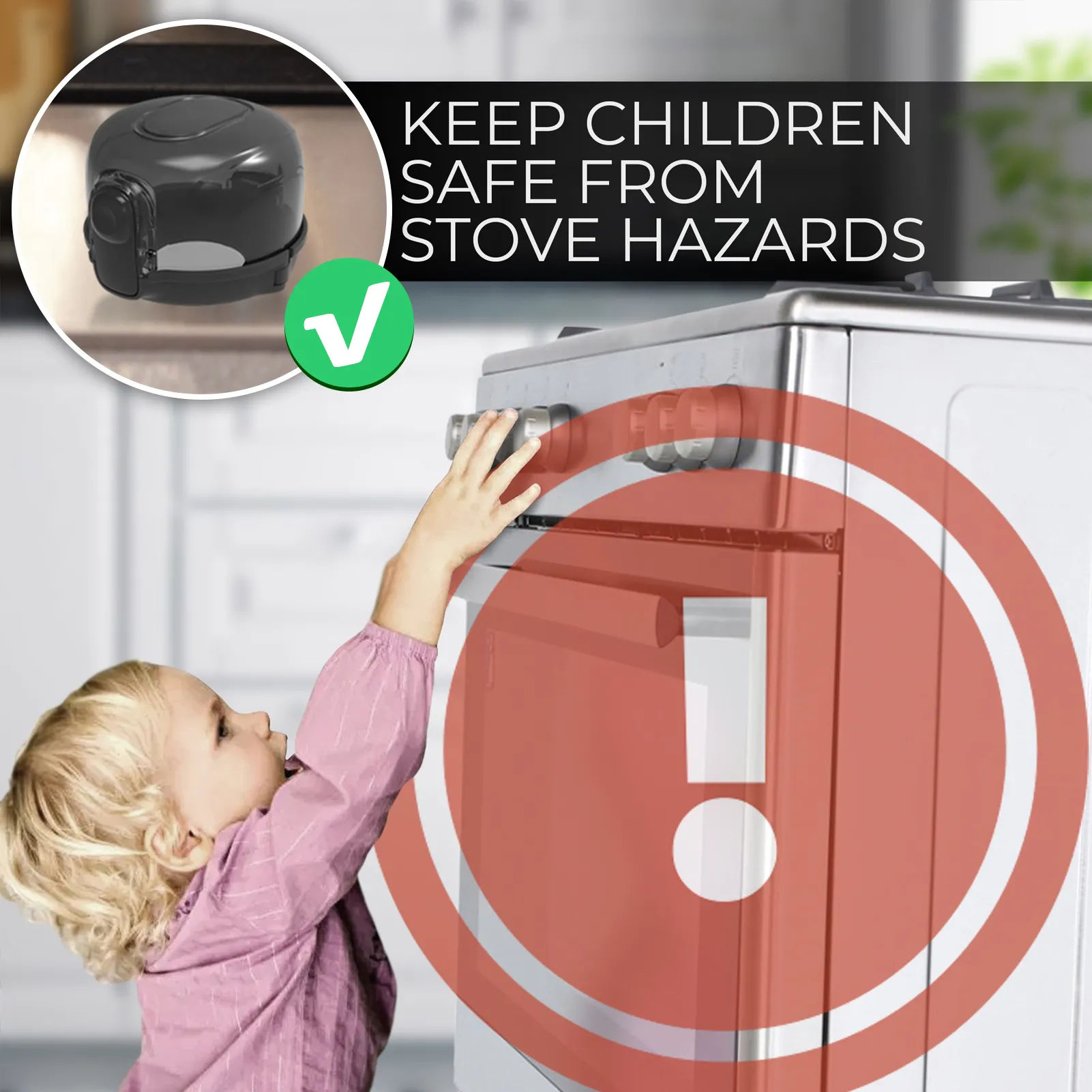 6 Pcs)Stove Knob Safety Covers For Child Safety Stove Proofing Gas