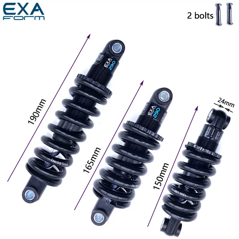 KS EXA Form 290 Rear Shock Downhill CX MTB Moutain Bike Electric Scooter 650LBS 125mm 150mm 165mm 190mm Travel