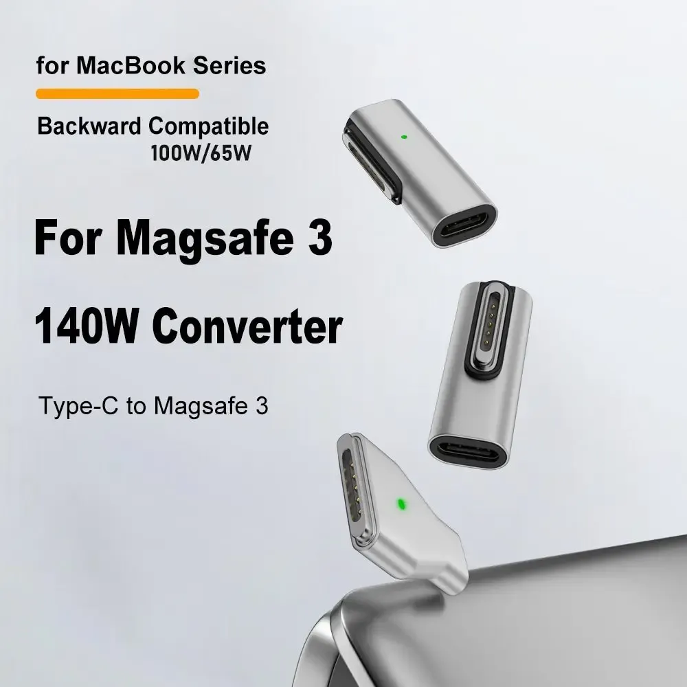 MagSafe to USB-C Adapter: 140W Magnetic Connector for