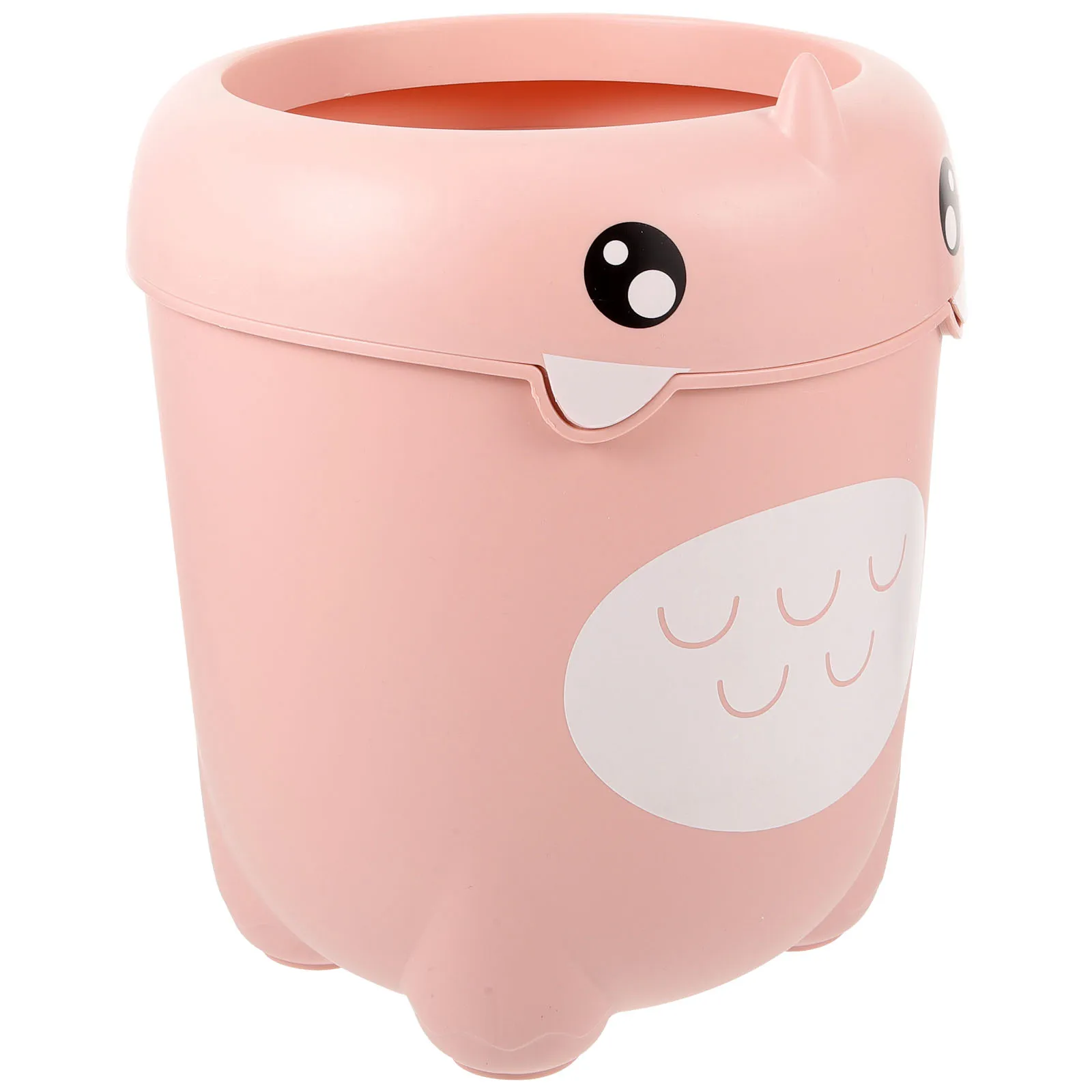 Kawaii Small Trash Can With Lid, Red Strawberry Waste Bin, Desktop Paper Garbage Basket, Plastic Storage Bucket For Bathrooms, Kitchens, Offices, Cars