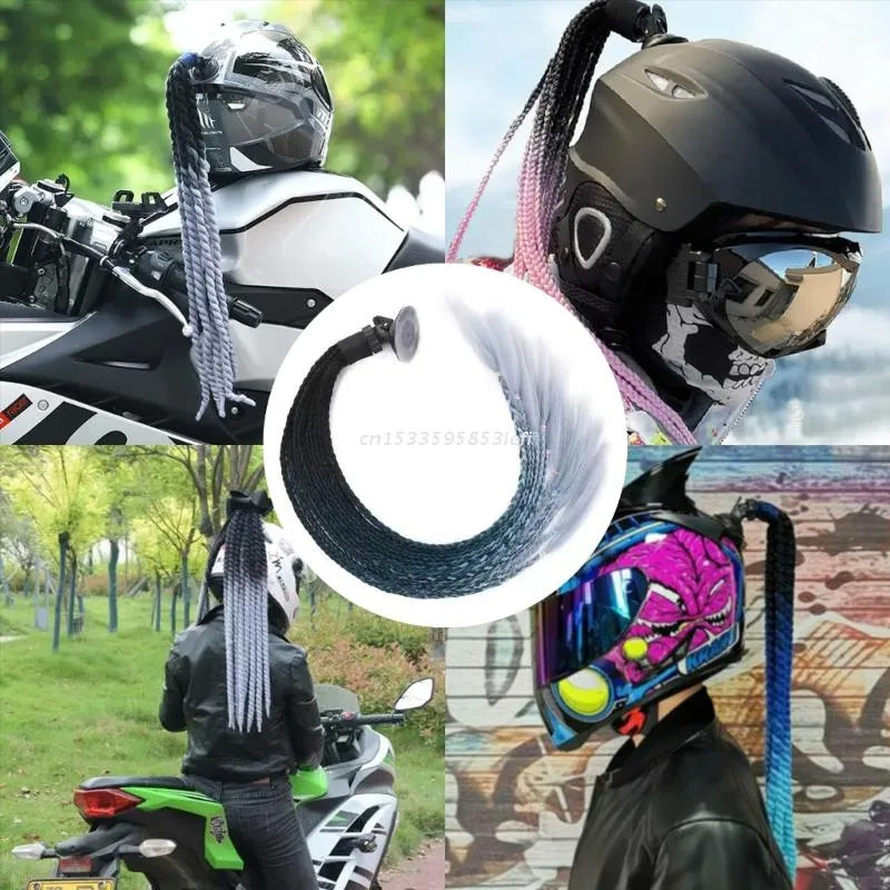 CF Helmet Dreadlocks Braids Motorcycle Helmet Accessory Durable Braided ...