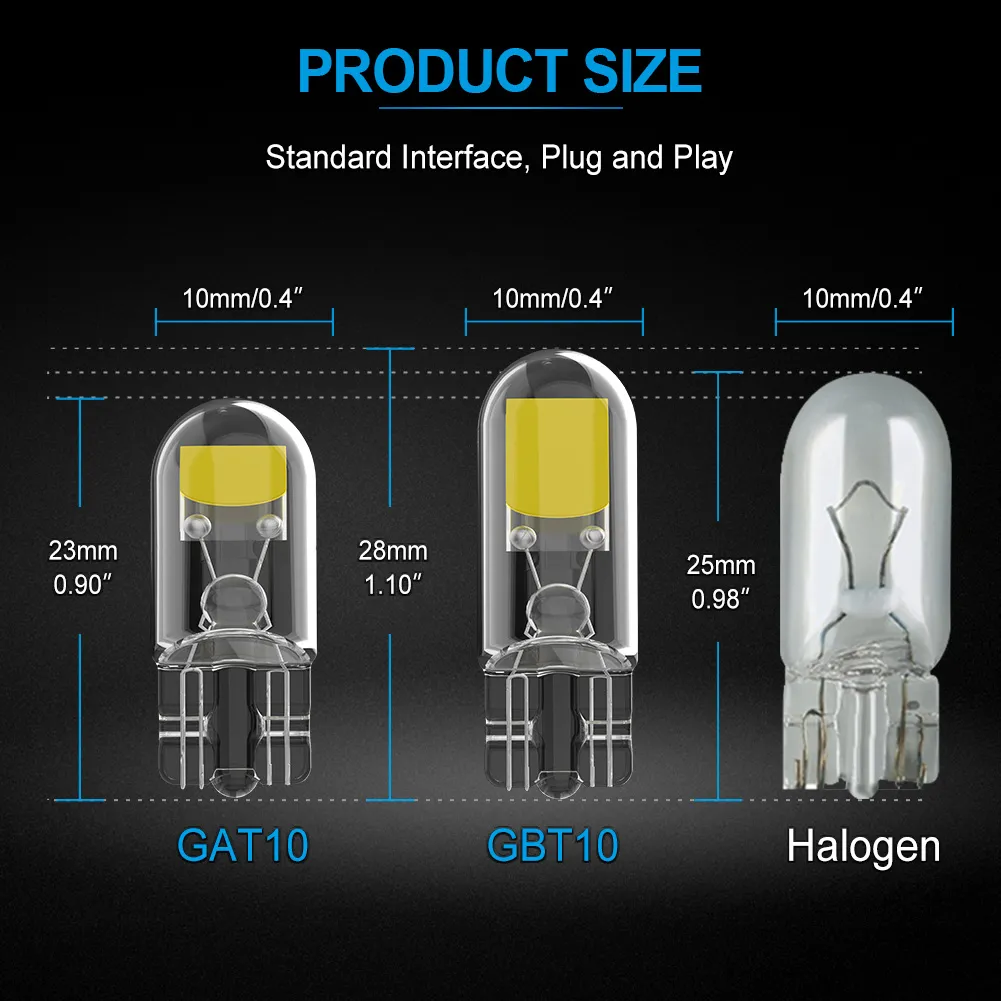 Led Car Indicators NAO T10 W5W LED Car Indicator Bulbs 12V 1W COB... From Ddmyapr, $29.4 ...