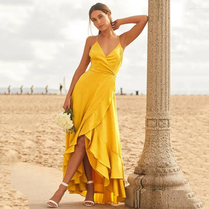 Mustard formal dress shop