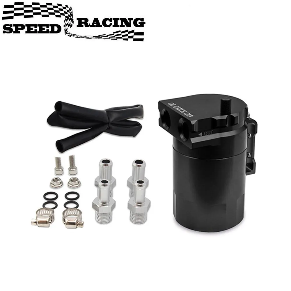 Universal Oil Catch Can Fuel Tank Kit Racing Car Oil Reservoir Baffled ...
