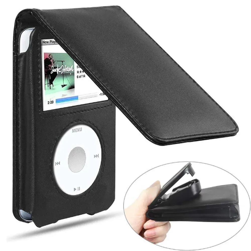 Flip Leather Protective Case Cover for Apple iPod Classic 6th 7th