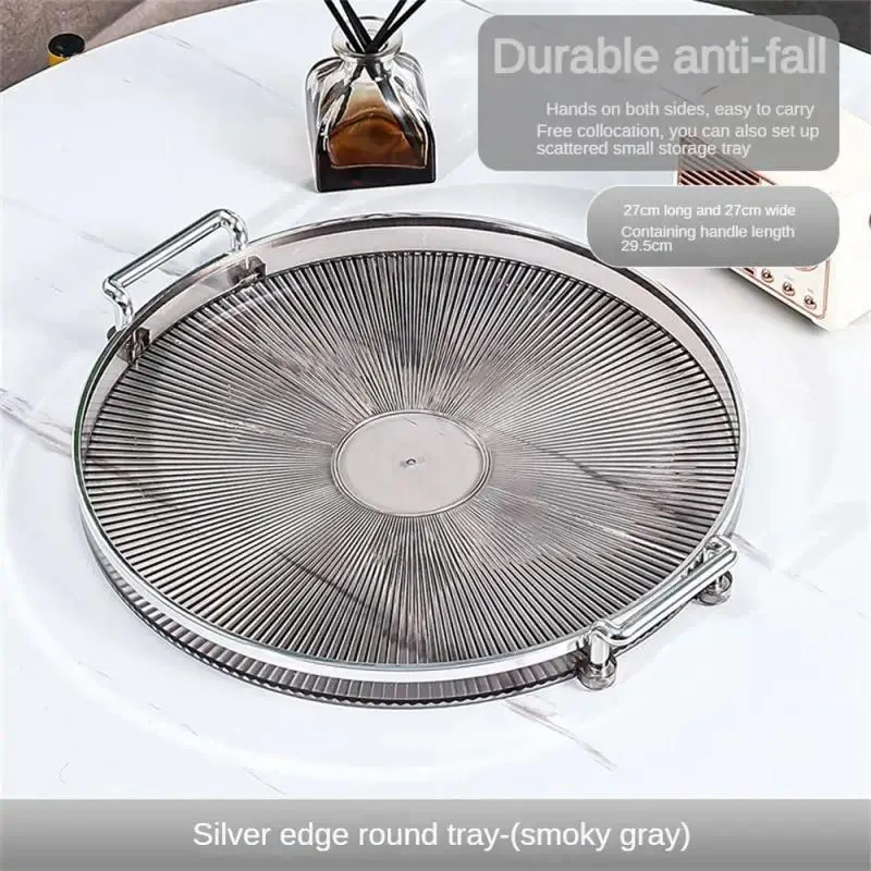 DHgate.com:Modern Plastic Round Light Luxury Tea Tray Coffee DHgate.com:Modern Plastic Round Light Luxury Tea Tray Coffee