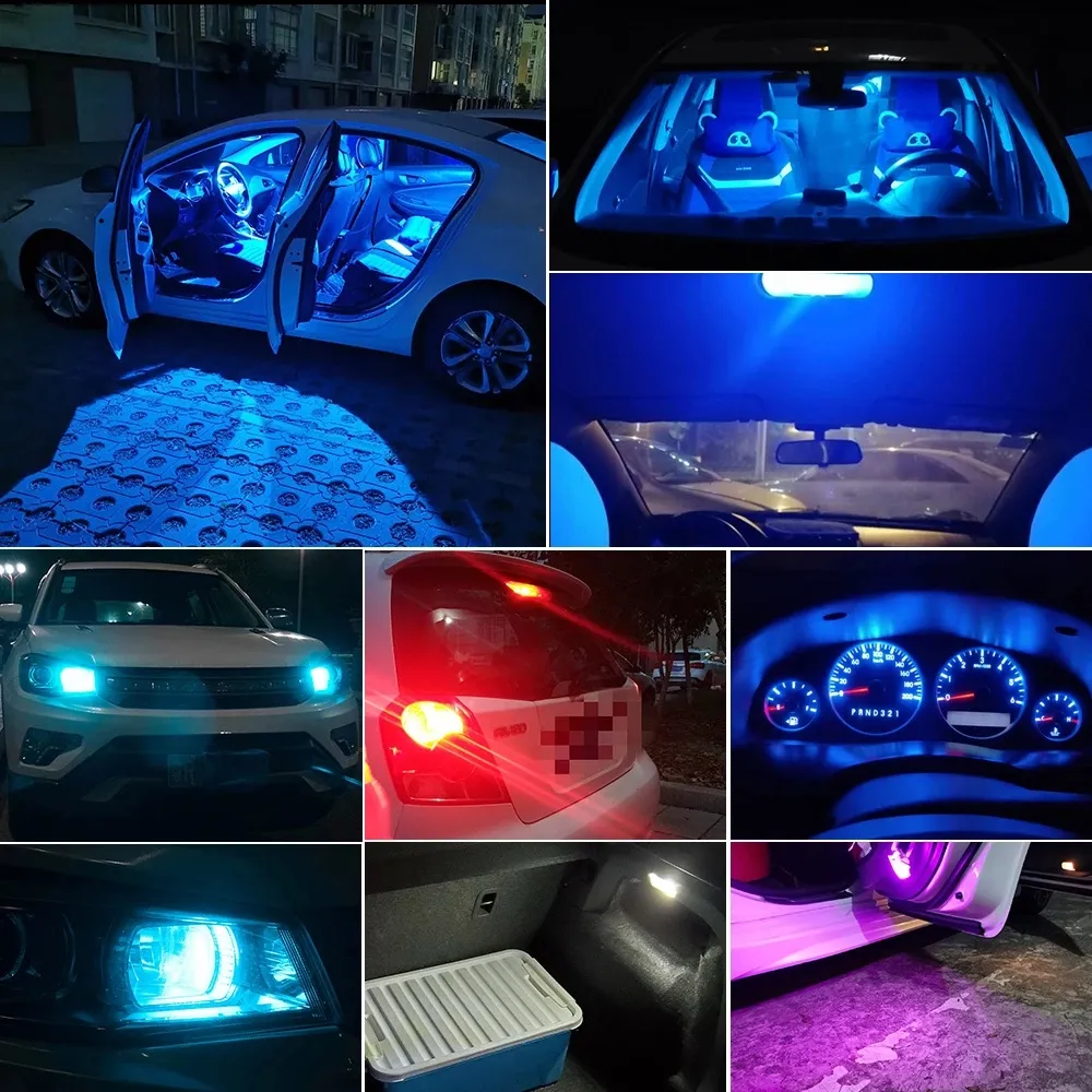 thumbnail image 2 of 10PCS T10 W5W Led Car Turn Side License Plate Light Lamp Bulb For 2 of 11