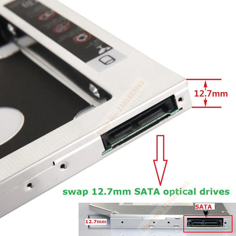 Lenovo ThinkPad T430 T430i T530 W430 W530 R400 R500 Bezel Panel Faceplate for 2nd Hard Drive HDD SSD Optical Caddy Bracket