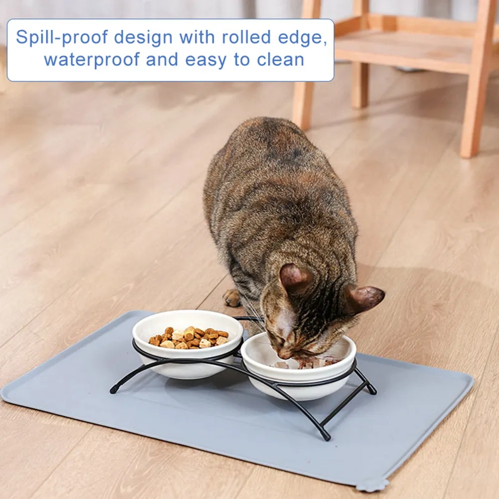 Waterproof cat food mat online