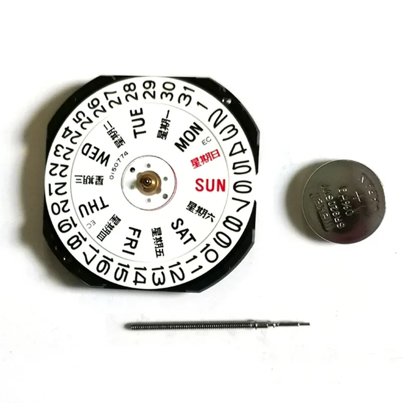 1PCS VX43E Quartz Watch Movement With Day Date Stem Battery For Seiko 7N43A V343 V348 V743 Y143 Replacement Repair Accessories