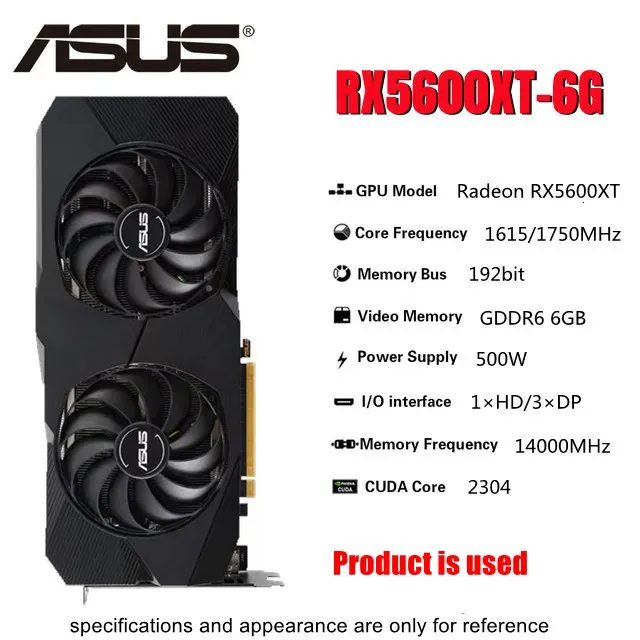 ASUS TUF Gaming RX 5600 XT 6GB GDDR6 Graphics Card: Enhanced