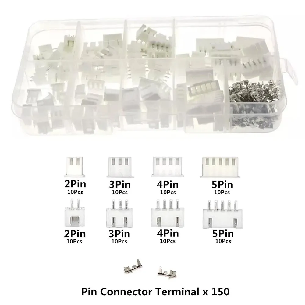 250 Pièces/lot 50 Ensembles/boîte Kit 2.54mm XH2.54 2p 3p 4 Broches Connecteur P - Foto 5