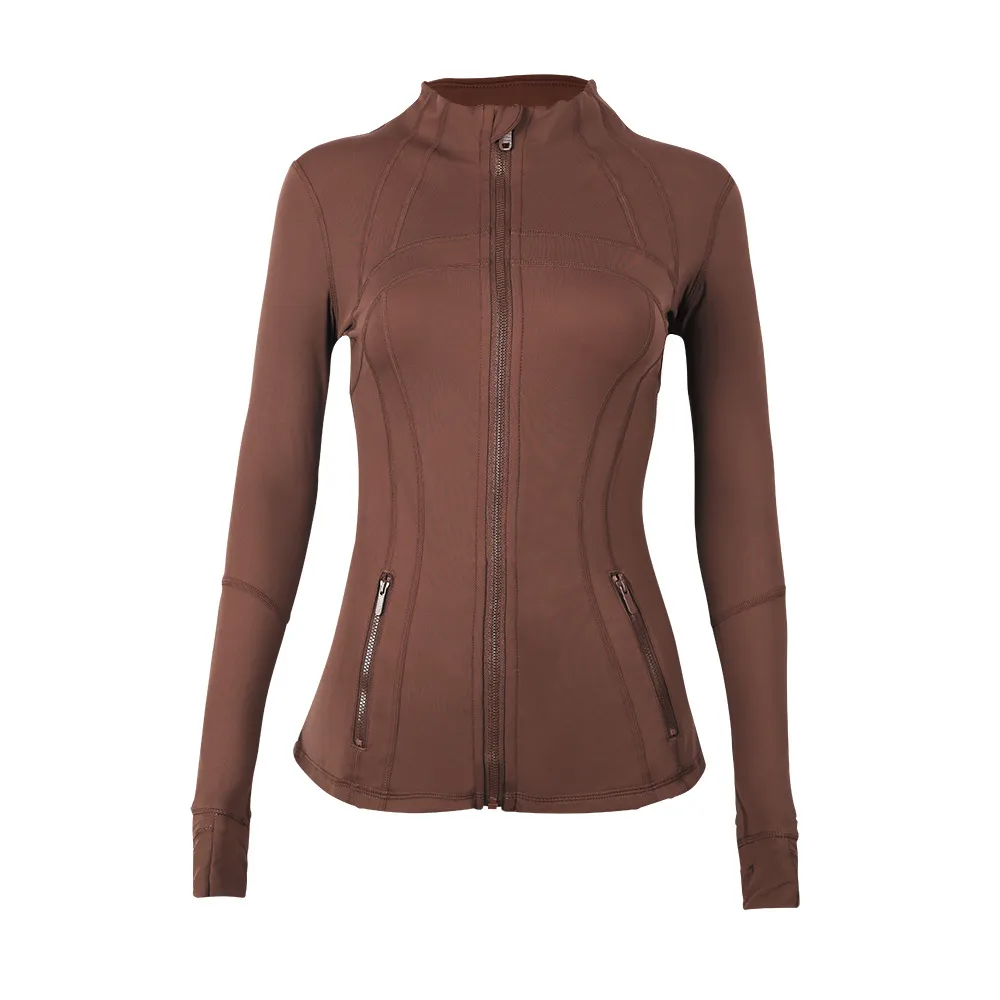 Yoga Jacket Women Define Workout Sport Coat Fitness Jacket Sports Quick Dry Activewear Top Solid Zip Up Sweatshirt Sportwear Hot Sell From 5 97 DHgate