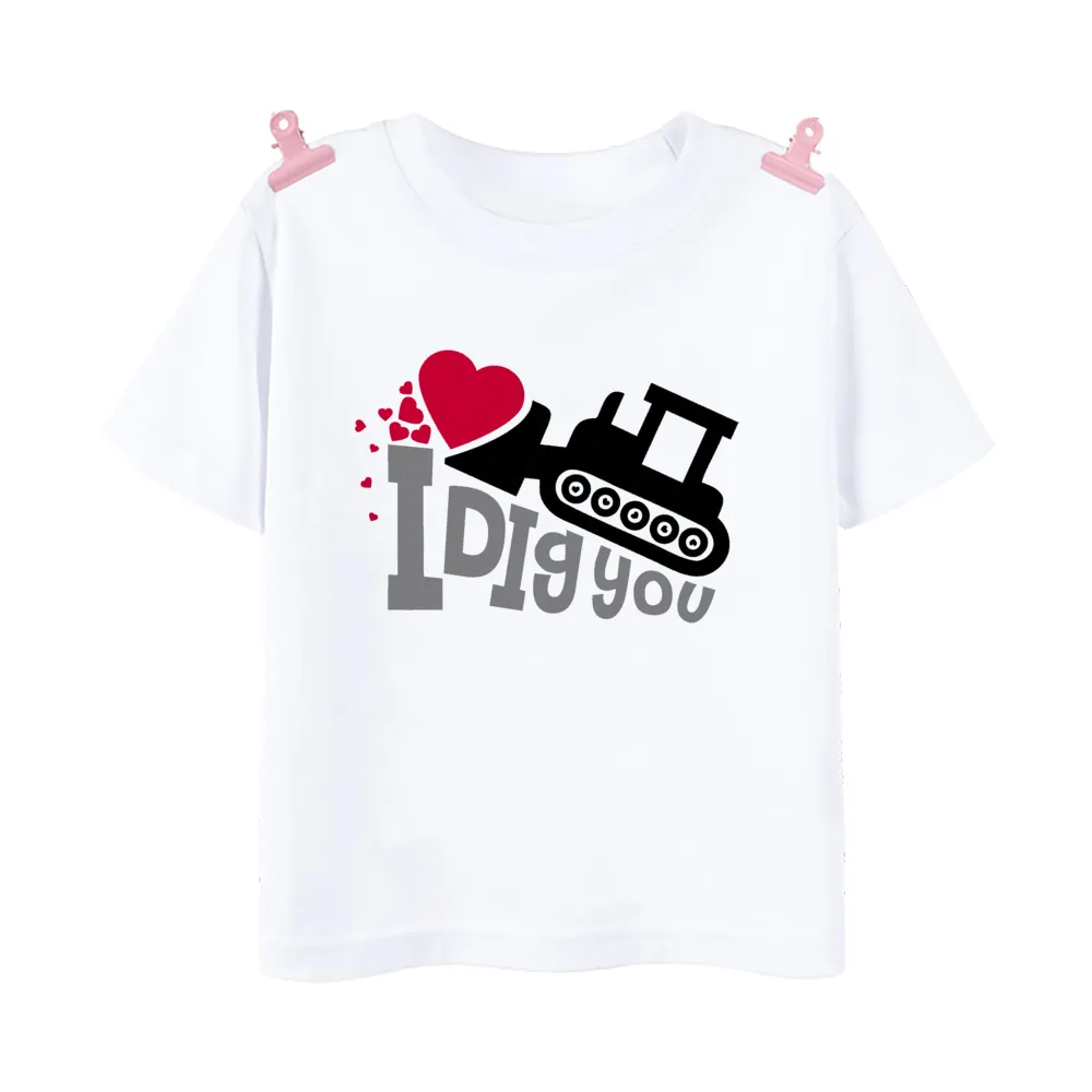 Camiseta De Estampado Para El Tractor De San Valentín Diseño De Animales De  Granja Lindo Para Niños De 7,2 € | DHgate, image size:1000x1000