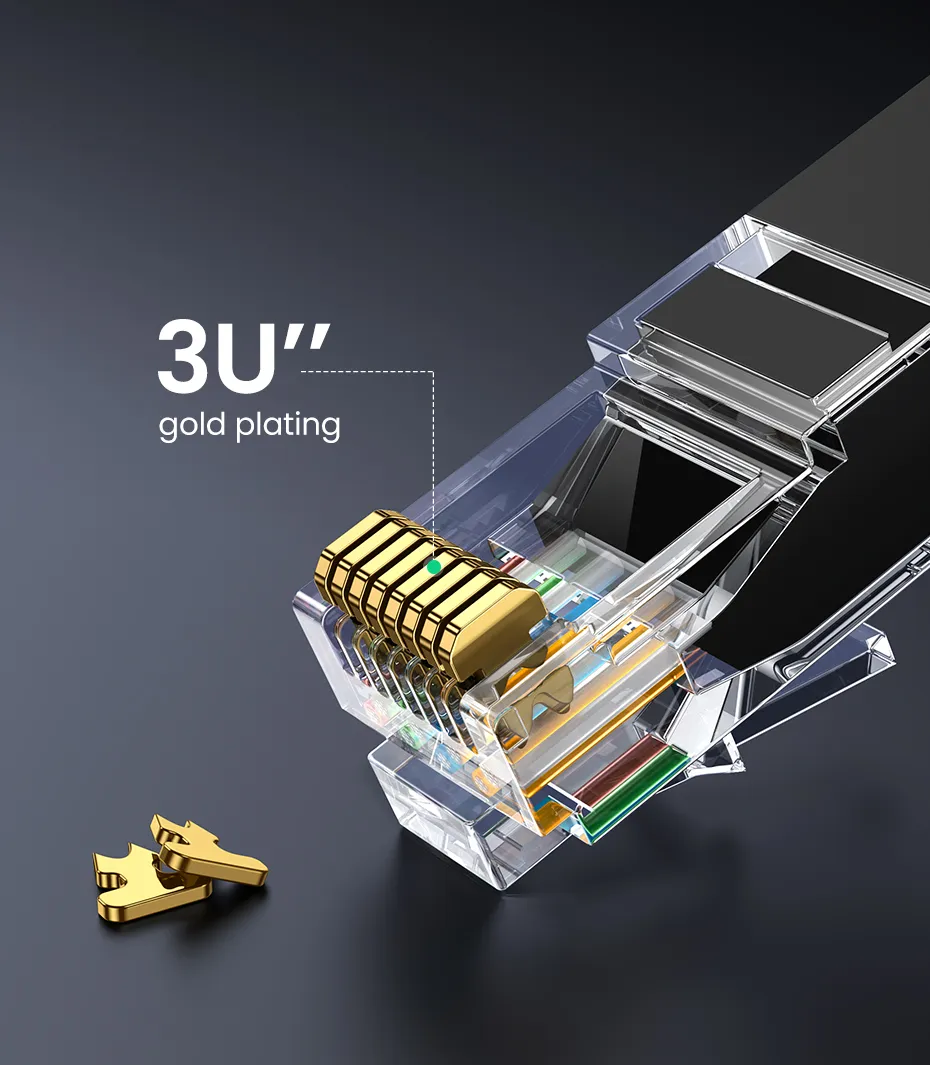 UGREEN Ethernet Cable Cat 6 UTP 1000Mbps Gigabit Network Lan Cord with ...