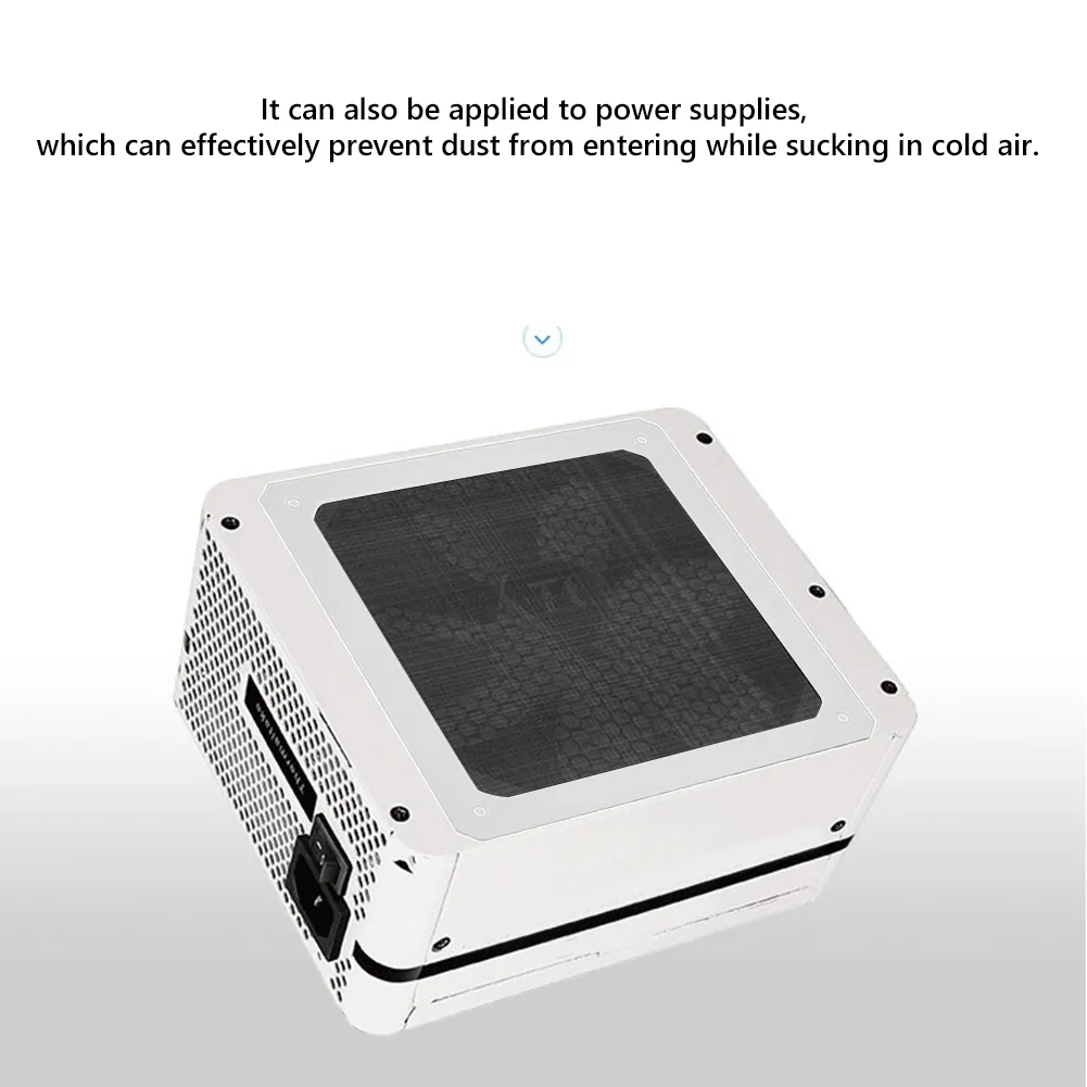 Magnetic Frame Black Mesh Dust Filter for 140x140mm PC Cooler Fan ...
