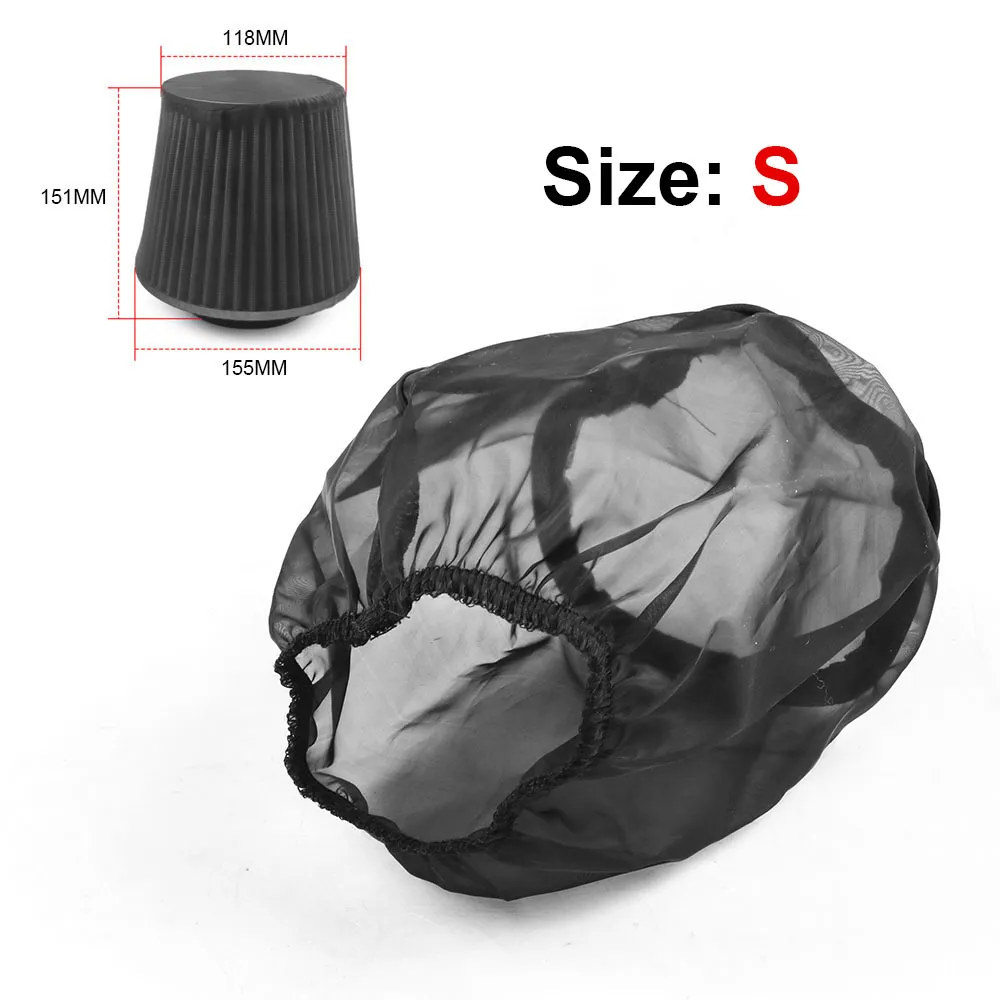 Air Intake Filter Sock Cover, Universal Air Filter Protective Cover Dustproof for High Flow Air Intake Filter(Big