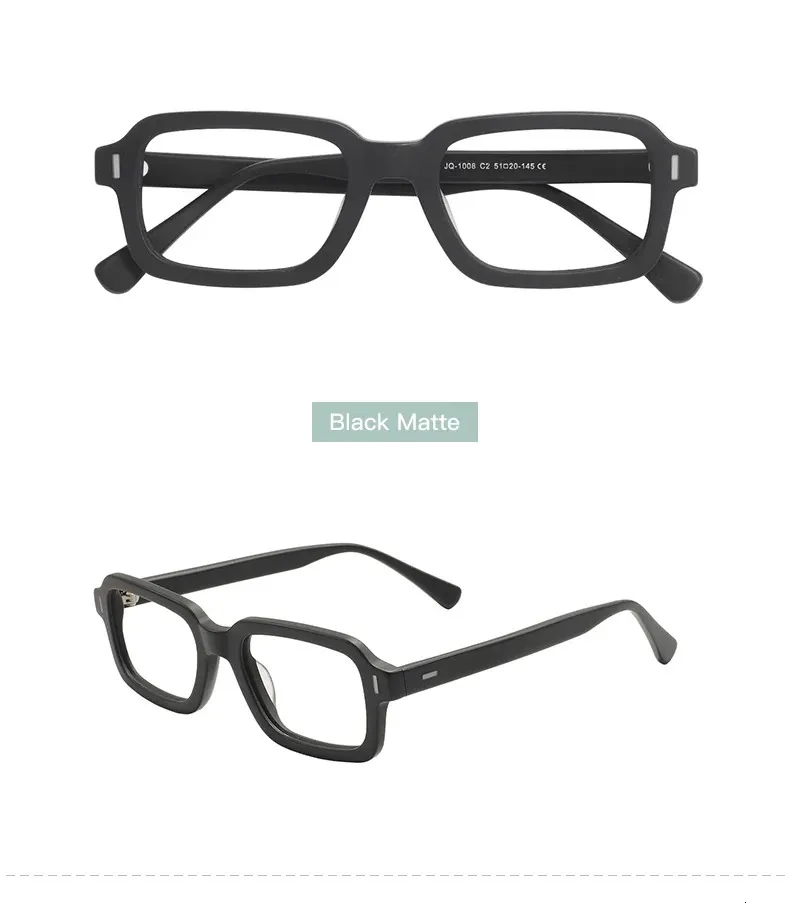 Small Frame Rectangle Goggles Fashion Rectangular Glasses Frame 240521: Small Size, Full Rim Acetate ...