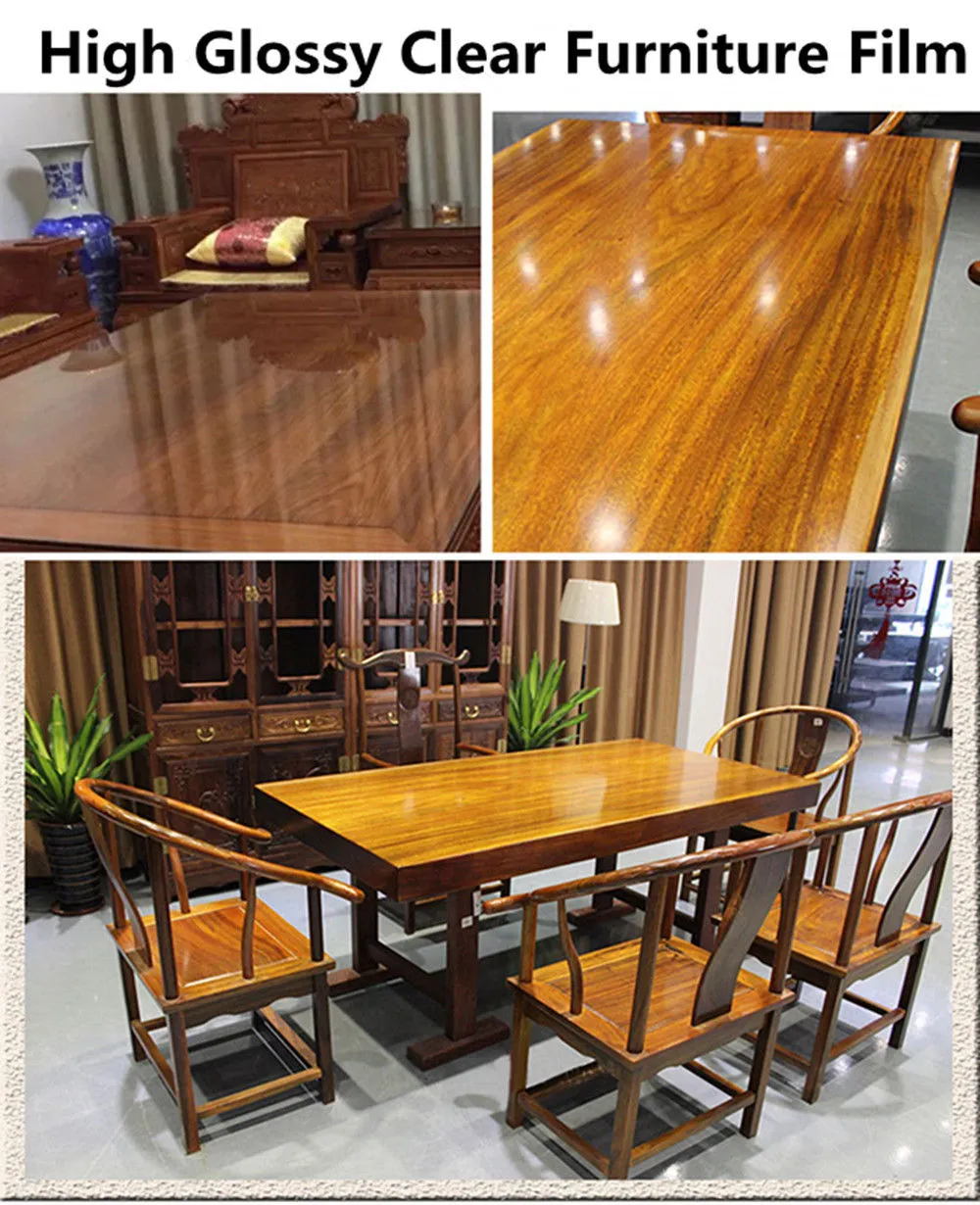 Sunice 8mil High Glossy Clear Furniture Protective Film Heat Resistant ...