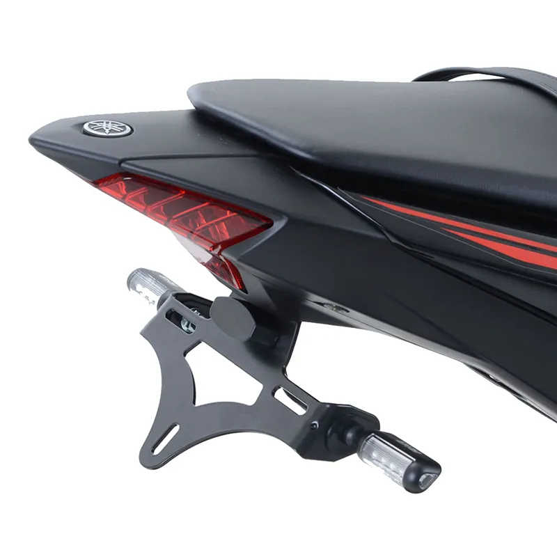 DHgate 2024 MT 03 MT 25 License Plate Holder Rear Fender Eliminator Bracket for Yamaha MT03 MT25 2015 2022 Motorcycles Aluminum Alloy Tail Tidy with LED Light Automobiles Motorcycles
