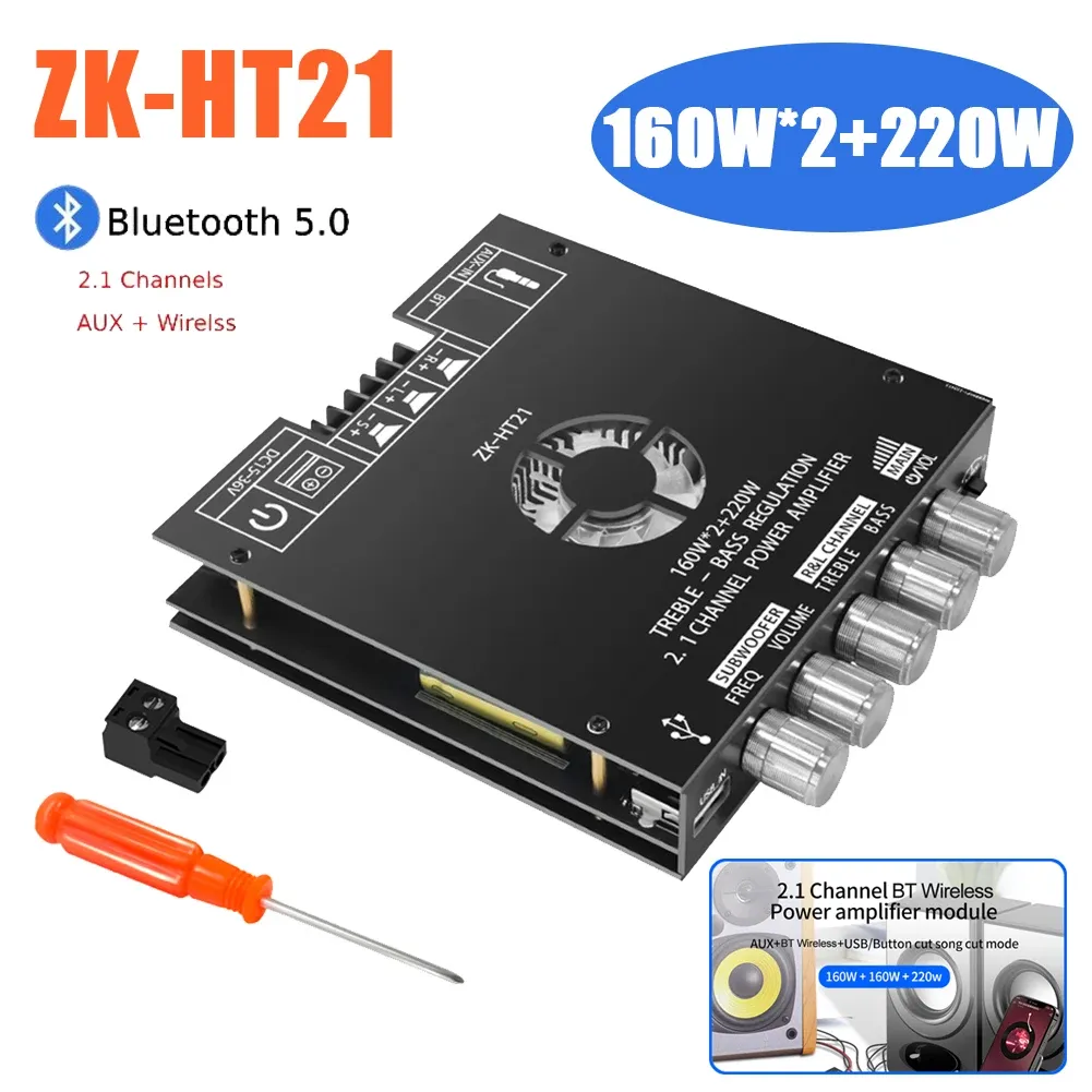 DHgate.com:Upgraded ZK-HT21 2x300W TDA7498E Bluetooth DHgate.com:Upgraded ZK-HT21 2x300W TDA7498E Bluetooth