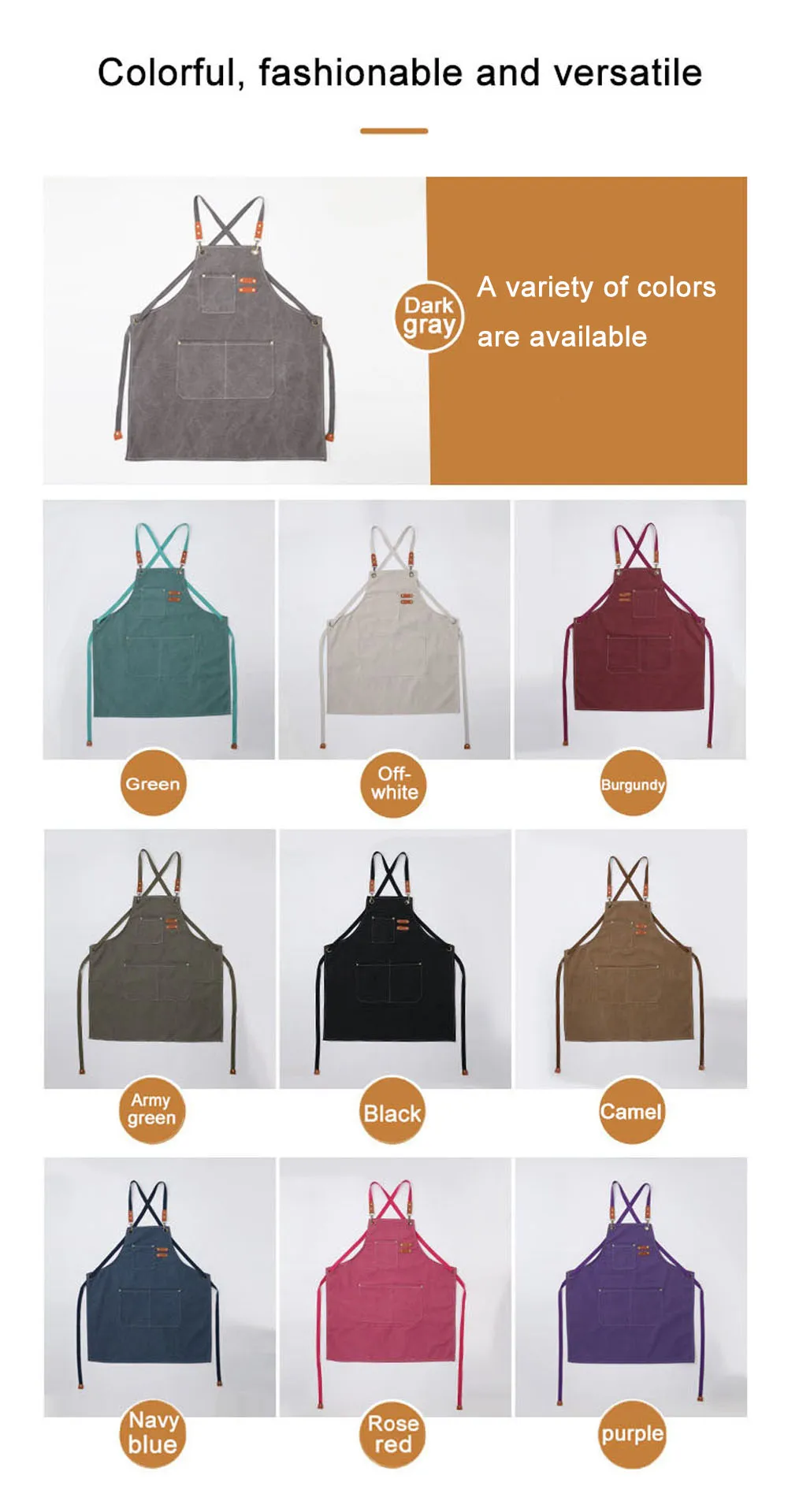 Waterproof Thickened Canvas Aprons Kmart For Coffee, Salon, And Work