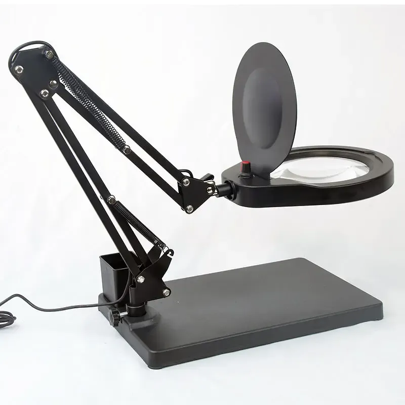 10x magnifying glass with light and stand deals
