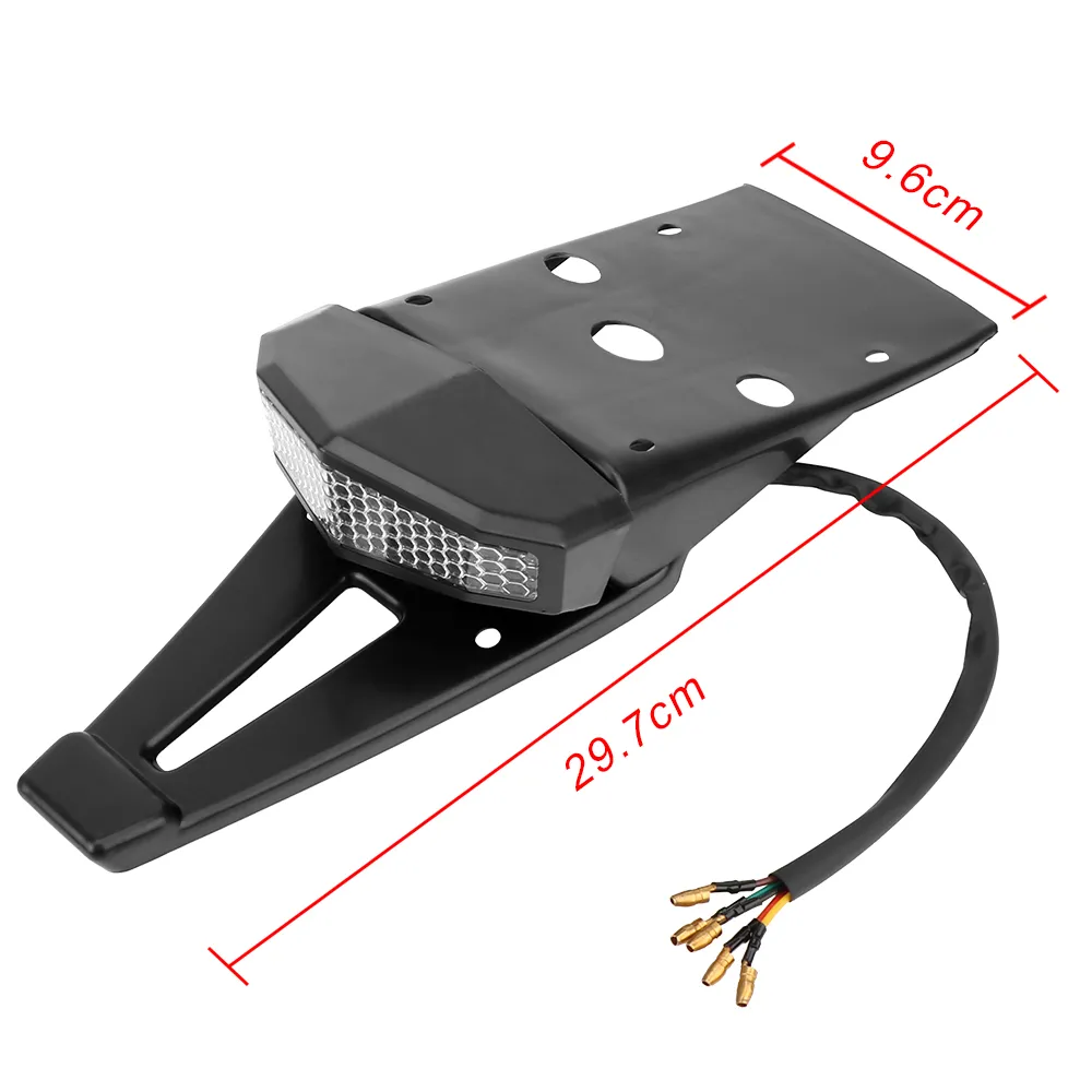 Universal 12V LED Tail Light – Red Brake Stop Running Light For Motorcycle, ATV, Dirt Bike, Bobber