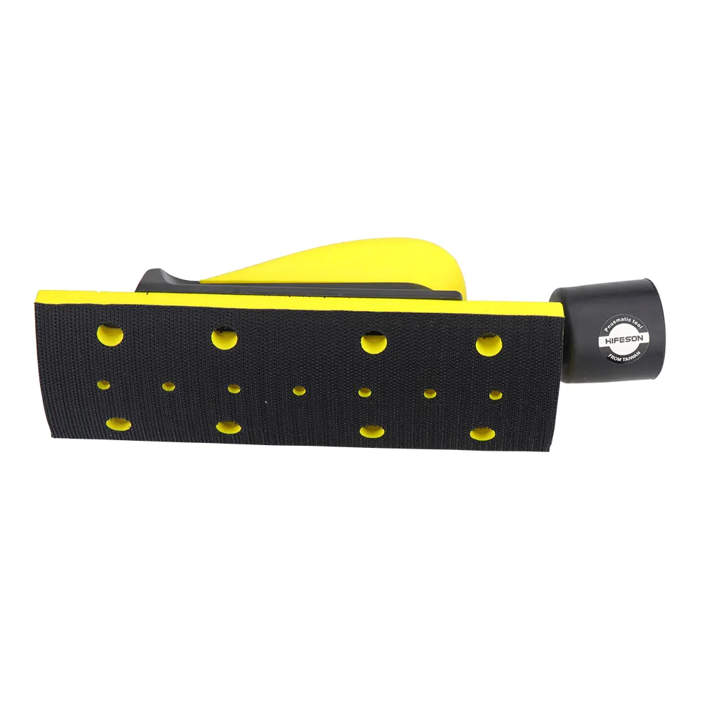 6-Inch Mouse-Shaped Hand Sanding Block With Hook And Loop Nylon Foam Polishing Pad For Woodworking
