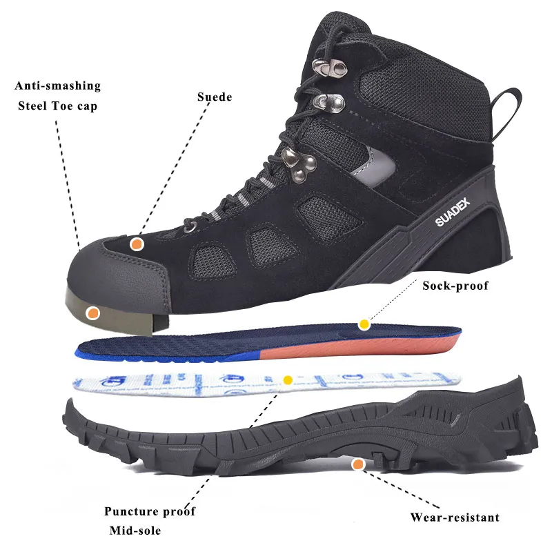 Suadex Erkekler Cal ma Guvenlik Botlar Erkek Onleyici Sanayi Ayakkab lar Anti Kum Onyukleme Boot Ac k Ayak Bile i Ayakkab Eur Boyut 37 48 Yi TL1 879.01 DHgate