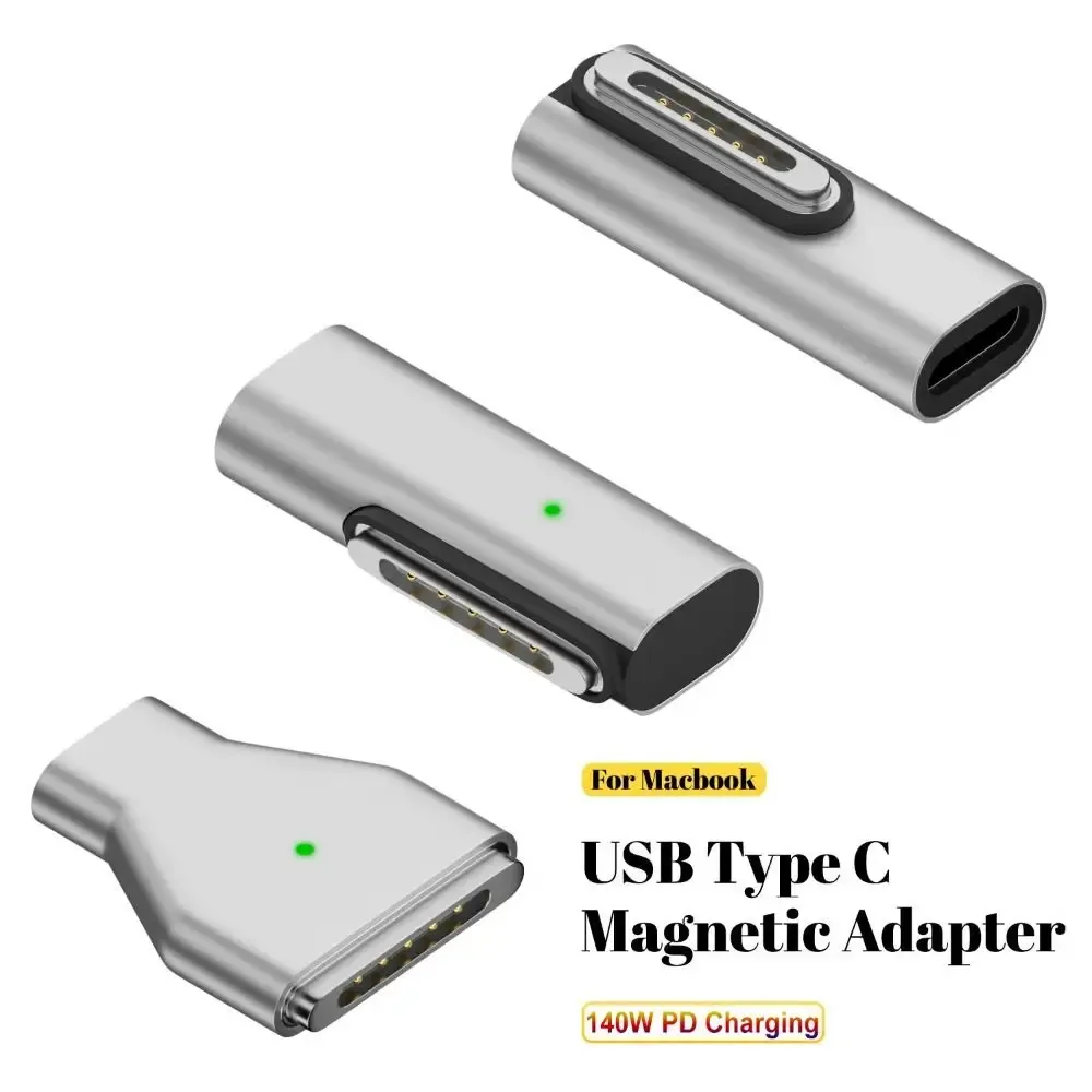 AUFU USB Auf USB-C Magnet Adapter – 2 Stück | 16-Pin, 18W, OTG-fähig | Für IPhone, MacBook, Galaxy & Mehr