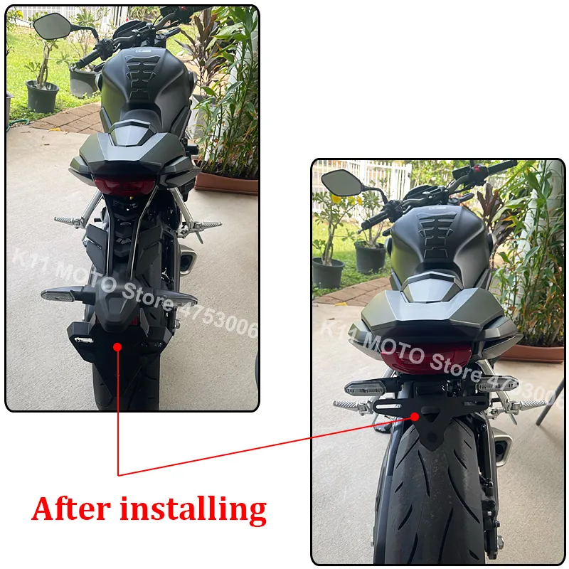 Red/Black Fender Eliminator Tail Tidy For Honda CB650R & CBR650R 2019-2020
