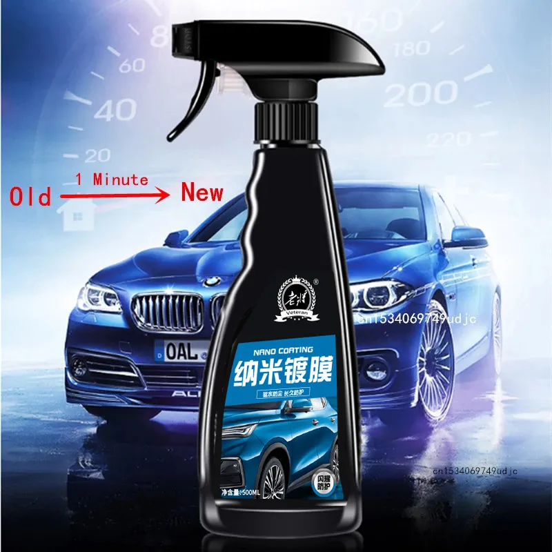 9H Ceramic Coating Nano Wax Spray for Car Paint, Glass, Windshield ...