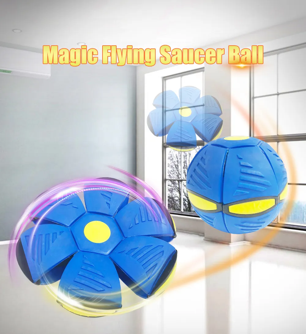 Flying UFO Flat Throw Disc Ball Without LED Light Magic Ball Toy Kid Outdoor Garden Beach Game Childrens Sports Ball Flying Toy From 9 82 DHgate
