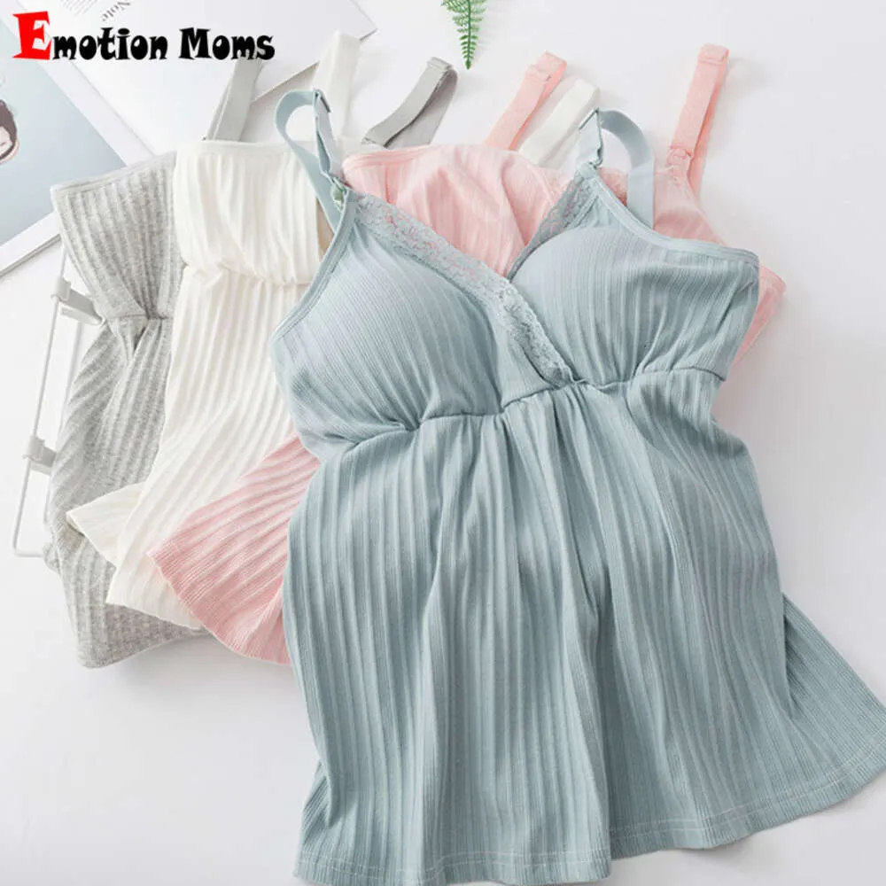 Maternidade de enfermagem sem mangas Camisole Roupas de amamentação Mulheres grávidas Camis Tank Tampo Tampa Tampa Lactação L2405