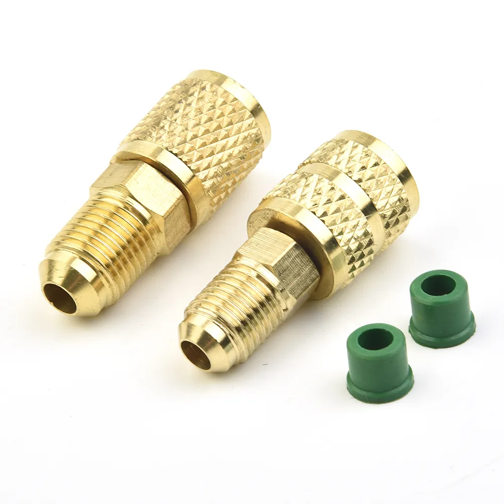 5/16" Female To 1/4" SAE Male Adapter - HVAC Refrigeration Air Conditioner Fitting